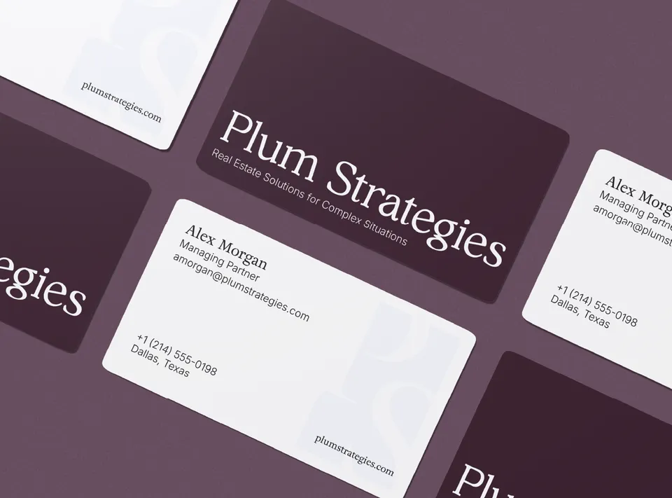 Plum Strategies. Brand identity in progress by Diego Luján Studio